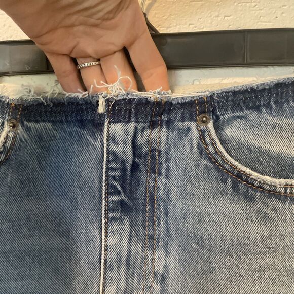 Zara Women’s The Rail Waist Skirt In Medium Blue Size Small New With Tags - Picture 2 of 4